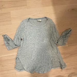 Anthropologie teal sweater